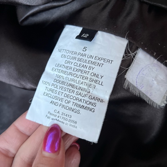 Bod & Christensen Classic Black Leather Jacket with Smooth Finish & Collar 12 - Picture 10 of 10